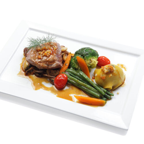 Pavé de veau aux cèpes