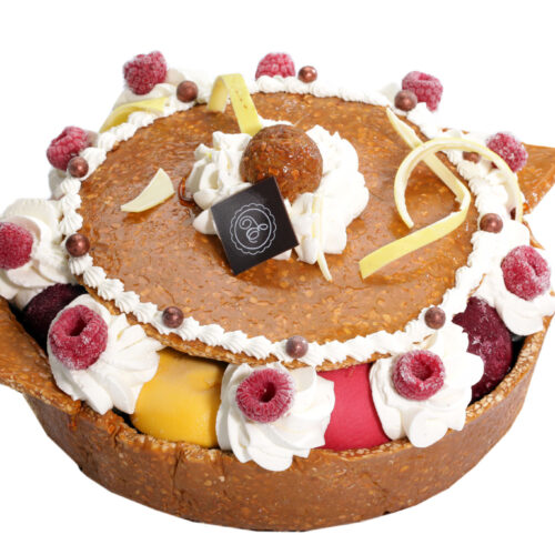 Soupière en nougatine et sorbets