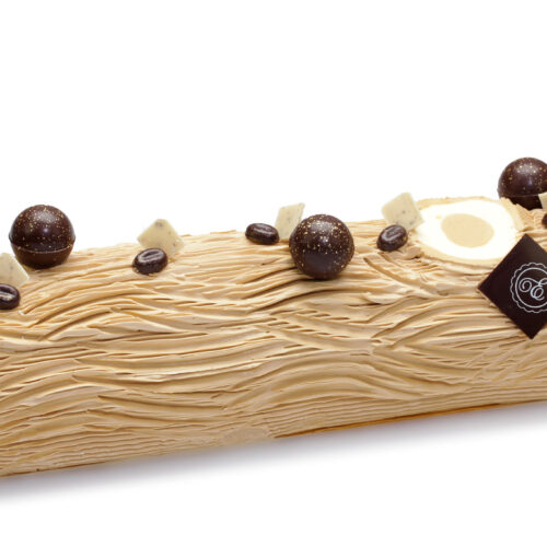 Bûche de noël au café