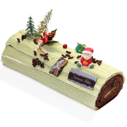 bûche pâtissière chocolat pistache