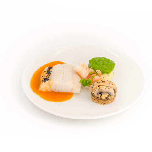 filet d'aiglefin coulis de langoustine