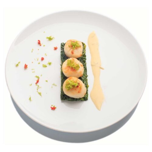 Saint-Jacques citron vert et Kalamansi