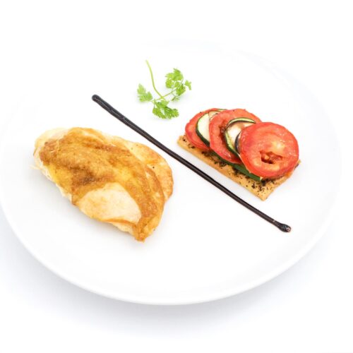 Suprême de poularde soufflé aux cèpes