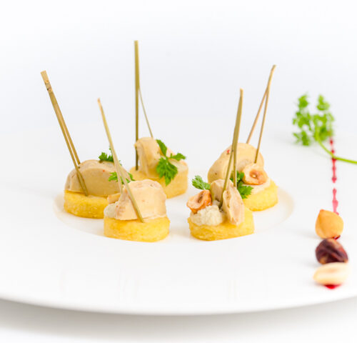 polenta toastée et artichaut noisette