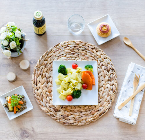 plateau repas végétarien