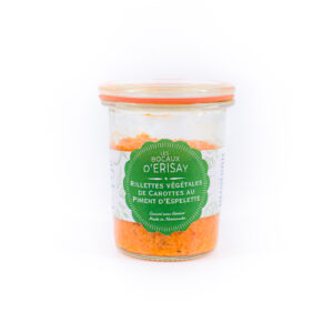 rillettes végétales de carottes au piment d'espelette