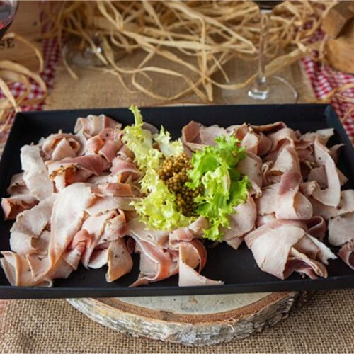 Plateau de jambon blanc truffé