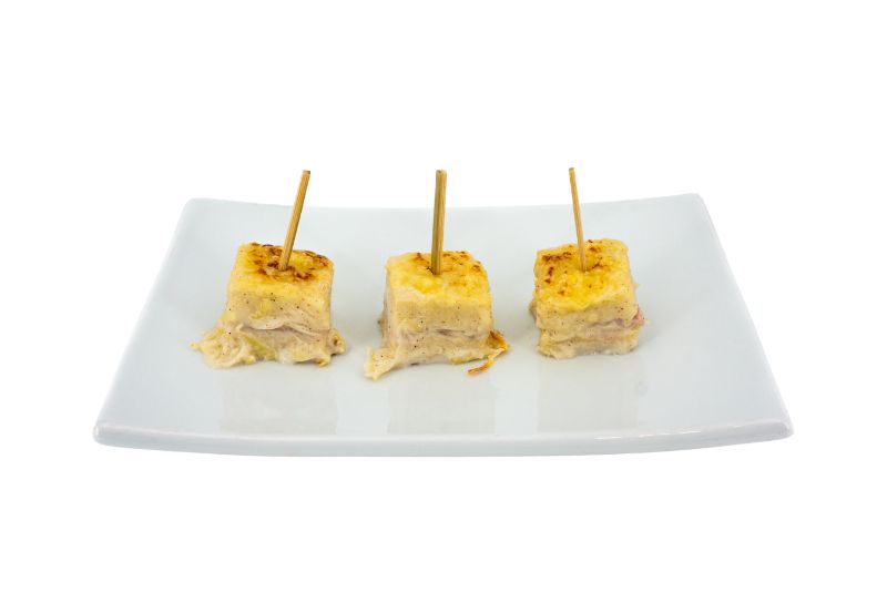 Trio de croque jambon truffé BD Trio de Mini Croque au jambon truffé maison