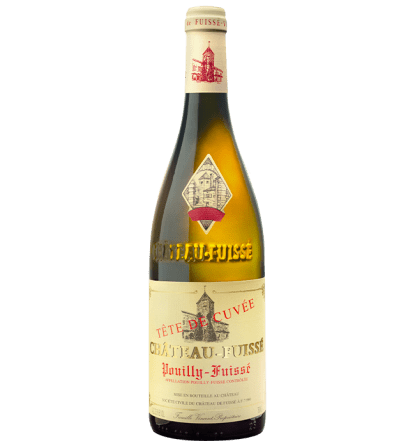 1 bouteille de 75cl Pouilly-Fuissé Château-Fuissé Tête de Cuvée sur fond blanc