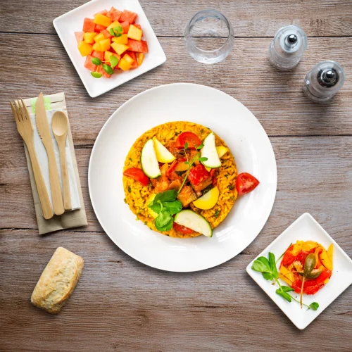 Plateau repas végétarien sans gluten "Belle-Île-en-Mer"