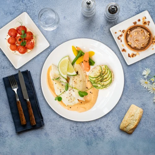 Plateau repas Écaille de l'Orme vu de dessus