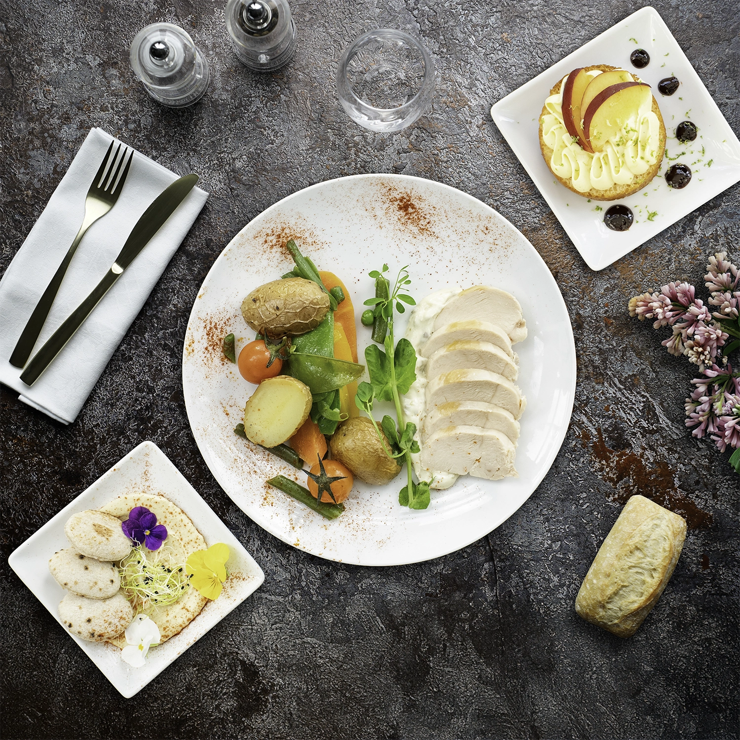 Plateau repas viande "Mexique 1986"