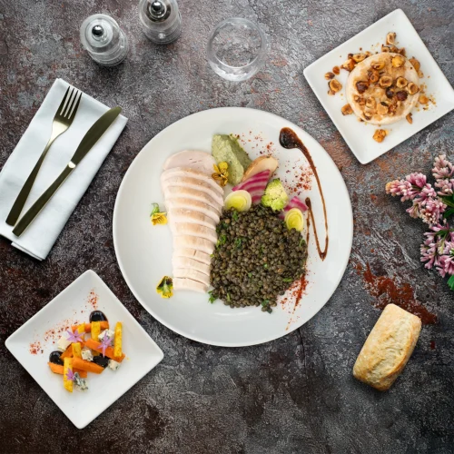 Plateau repas viande "La rivière"