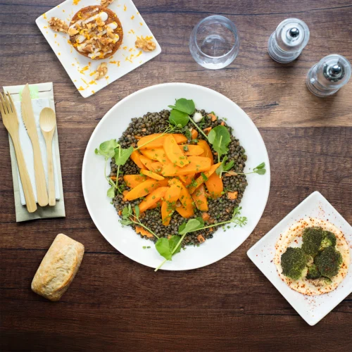Plateau repas végan "Le belvédère"